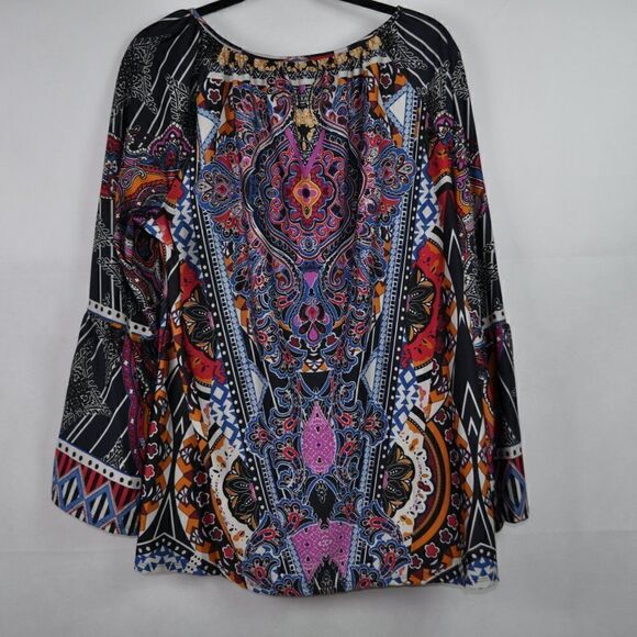 Multi Color Long Sleeve Blouse - Picture 6 of 6